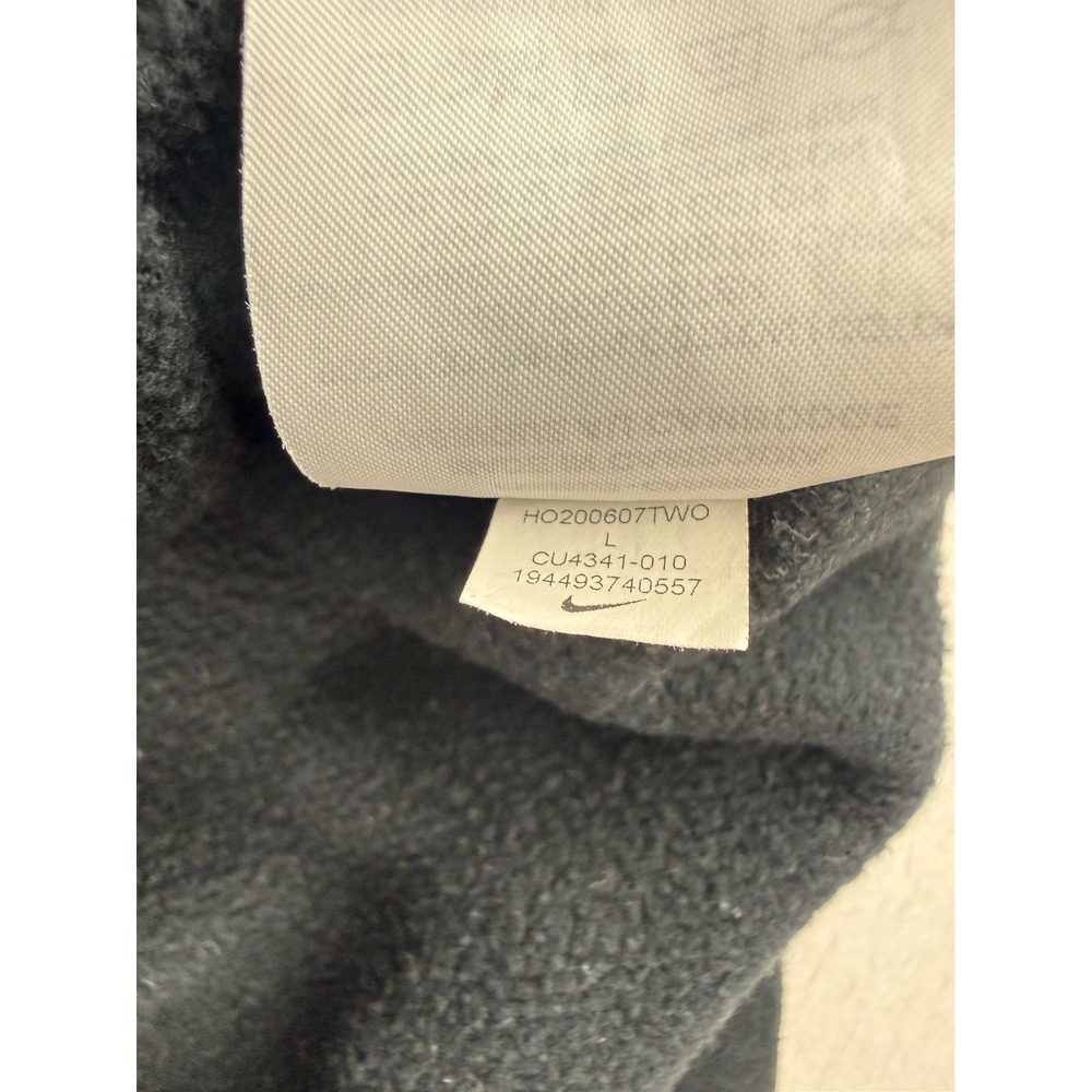 Nike Hoodie Mens Large Black Scribble All Over Print Swoosh CU4341-010 Pullover - Picture 5 of 7